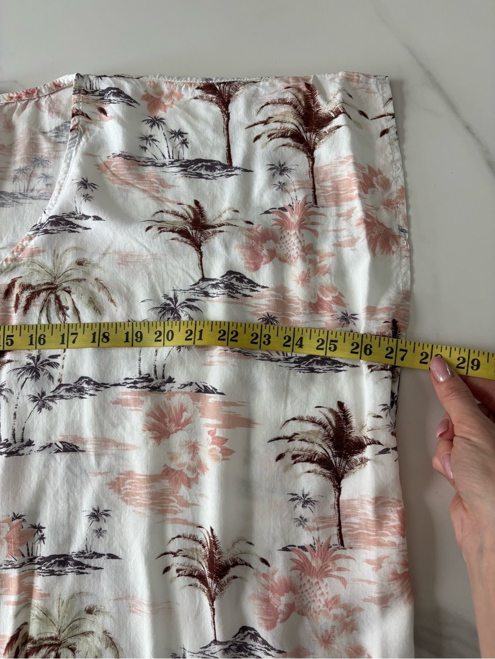 Surf Gypsy Tropical Print V-Neck Tunic Sz S - Picture 7 of 8